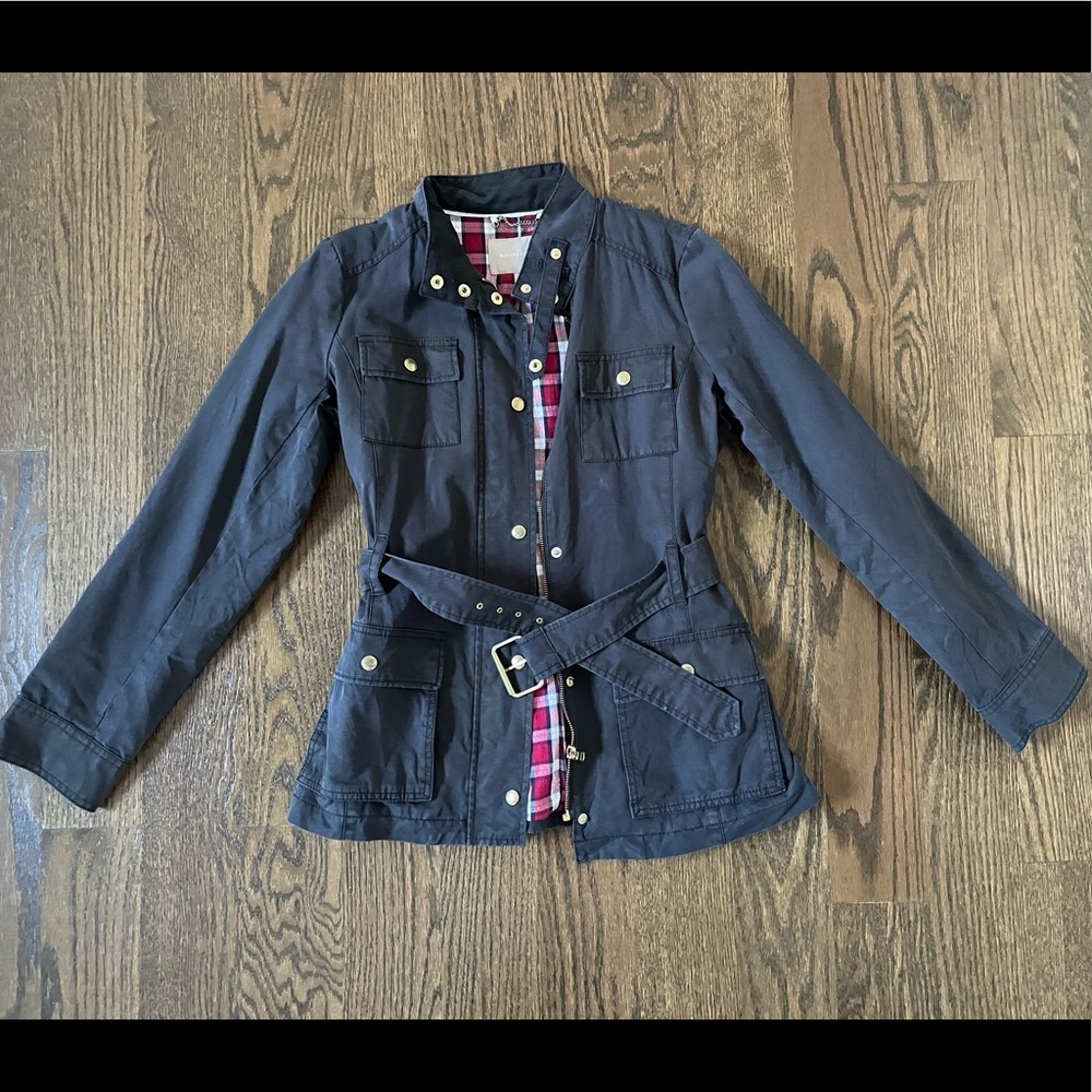 Banana Republic Navy Blue Utility Jacket Medium